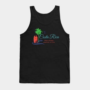 Costa Rica – Pura Vida – Surfing Is Life Tank Top